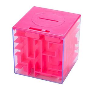 Alcancía Caja Laberinto Puzzle Transparente 3d
