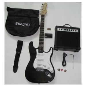 Combo De Guitarra Electrica + Amplificador + Afinador + Forr