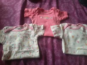 Juego de Hermosos Mamelucos Talla 0a3 Meses Marca Carters