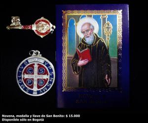 Novena, medalla y llave de San Benito