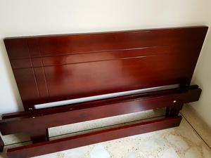 Cama 1.60mt Madera Vinotinto Barata