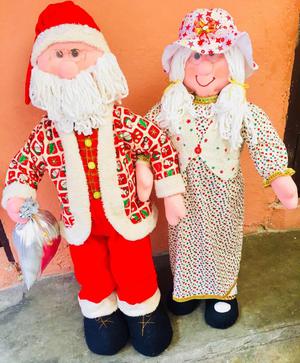 Muñecos Navideños Pareja Noel