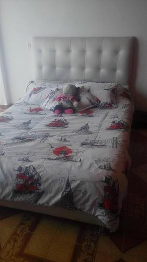 base cama con colchón