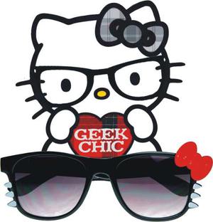 Gafas De Sol Hello Kitty Geek Marco Gato Lente Oscuro
