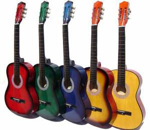 Guitarras Acustica Colores+forro+encordado