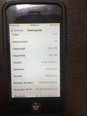 IPHONE COMO IPOD 4S DE 64GB