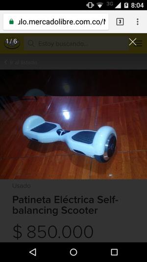 Patineta Eléctrica Selfbalancing Scoote