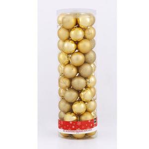 Set 50 Esferas De Navidad Surtidas De 6cm Gold