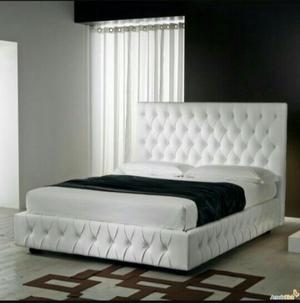 Promocion Base Cama Capitoniada,colchon