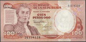 Colombia 100 Pesos 1 Ene  Bgw331