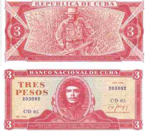Cuba, 3 Pesos  P107b