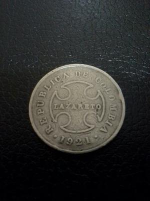 Moneda Colombia 10 Cents Lazareto Bc