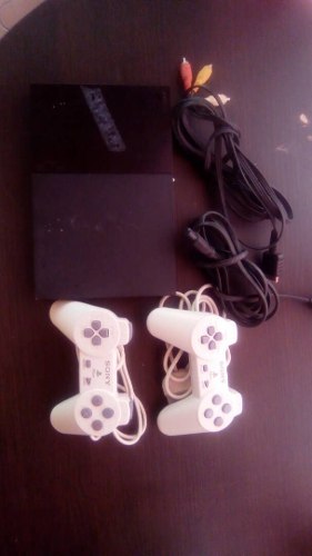 Playstation 2 + 2controles + Cables Como Nuevo Excelente