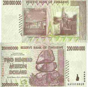 Zimbabwe,  Dollars  P81
