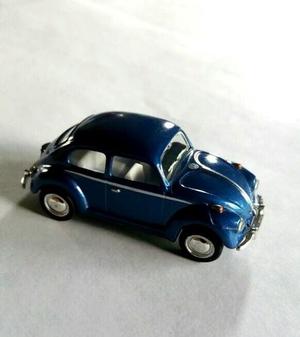 Carro Miniatura Volswagen Beatle. Escarabajo A Escala 1:64