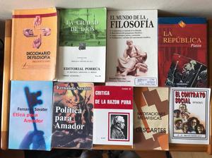 Combo libros filosofía. Platon, Descartes, Kant, Rousseau