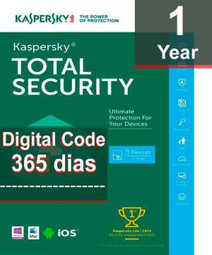 Licencia Kaspersky Total Security  Usuario 365 Dias