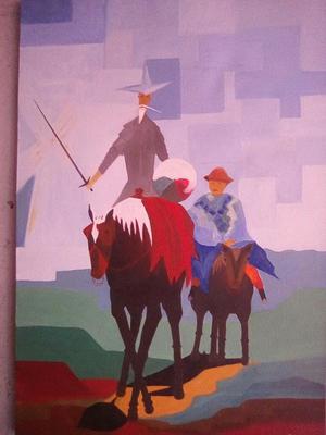 Pinturá Al Oleo,don Quijote 