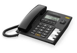 Teléfono Alcatel T56 Ex Alambrico De Mesa, Negro