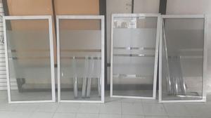 Vendo 4 Ventanas en Aluminio con Vidrio