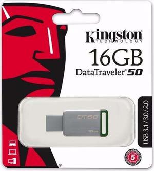 Memoria Usb Kingston 16gb Datatraveler 50 Usb 3.1 En. Gratis