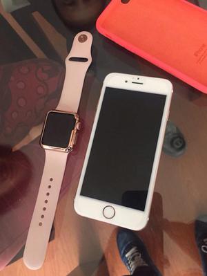 iPhone 6S iWatch Serie 2 Rose
