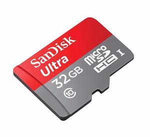 2 Tarjetas Micro Sd Sandisk 32 Gb Clase 10 Ultra Con Blister