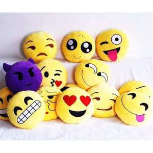 Emoji Almohada Cojin Decorativo 32cm Emoticon Redondo Anti-a