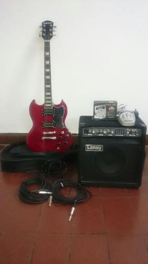 Guitarra Electrica Freeman S6 Completa