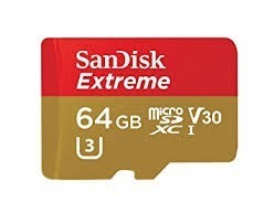 Memoria Micro Sd Sandisk 64gb Clase 10 V30 U3 4k 100mb 677x