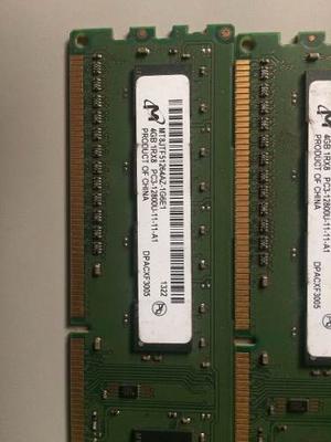 Memoria Ram Micron 4gb Ddr3 1rx8 Pcu