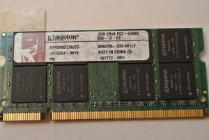 Memoria Ram Para Hp Pavilion Dv2 Kingston 2gb 2rx8 Pc2