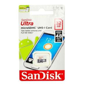 Micro Sd Original Sandisk De 32 Gb Mas Adaptador Sd