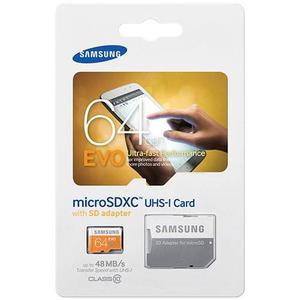 Samsung Evo 64gb Microsdxc Clase 10 Uhs-1 Tarjeta De