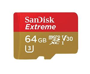 Tarjeta Sandisk Extreme De 64 Gb Microsdxc Uhs-i Con Adaptad