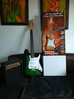 Vendo Guitarra Electrica con Amplificado