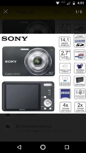 Camara Sony Dscw Megapíxeles