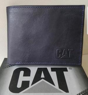 billetera cat material 100 cuero