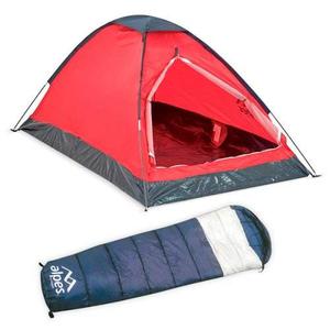 Combo Carpa Camping Alpes Para 2 Personas + Bolsa De Dormir