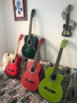 Guitarra Acustica Mas Forro, Verde