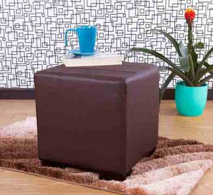 Mueble Puff Ontario 40x40x38 Cm Chocolate