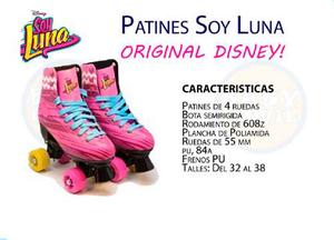 Patines Soy Luna Disney-rosado