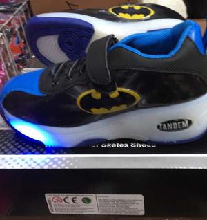 Tenis Patín Original De Batman Para Niños