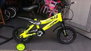 Bicicleta Infantil Gw Txt 650 Rin 12 Con Rueditas