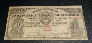 20 Pesos  Banco Nacional