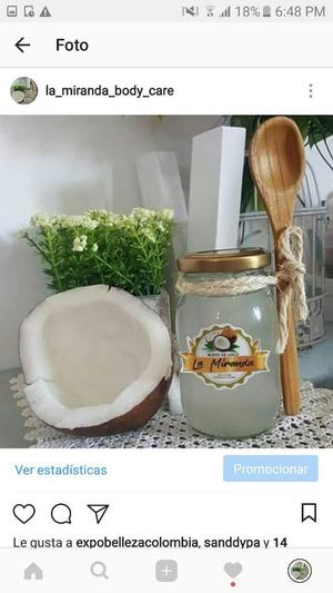 Aceite de Coco Prensado en Frio