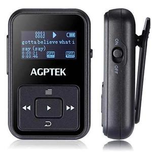 Agptek A12 8gb Portable Clip Mp3 Player With Fm Radio|30 Hou