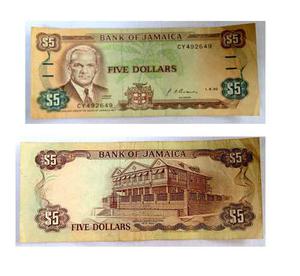 Antiguo Billete Bank Of Jamaica