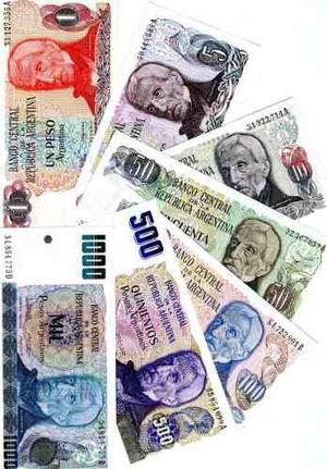 Billete Set  Pesos Argentinos 