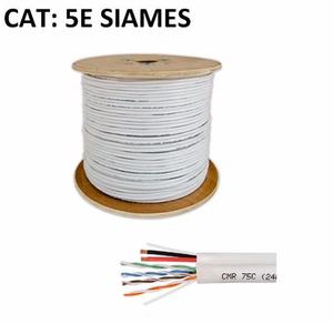 Cable De Red Siames Utp Cat 5e Cctv X305 Mts Sku-